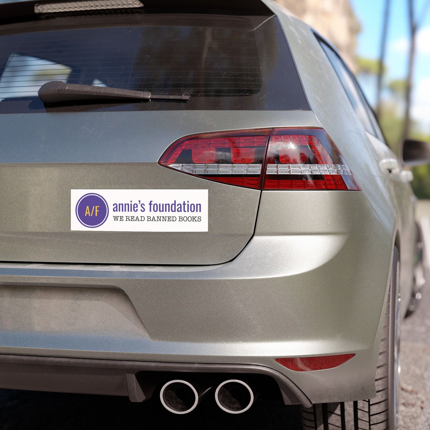 Car Magnet Annie's Foundation - We Read Banned Books Bumper Sticker Size