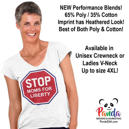 White Stop Moms for Liberty Sublimated T-shirt or Long Sleeve
