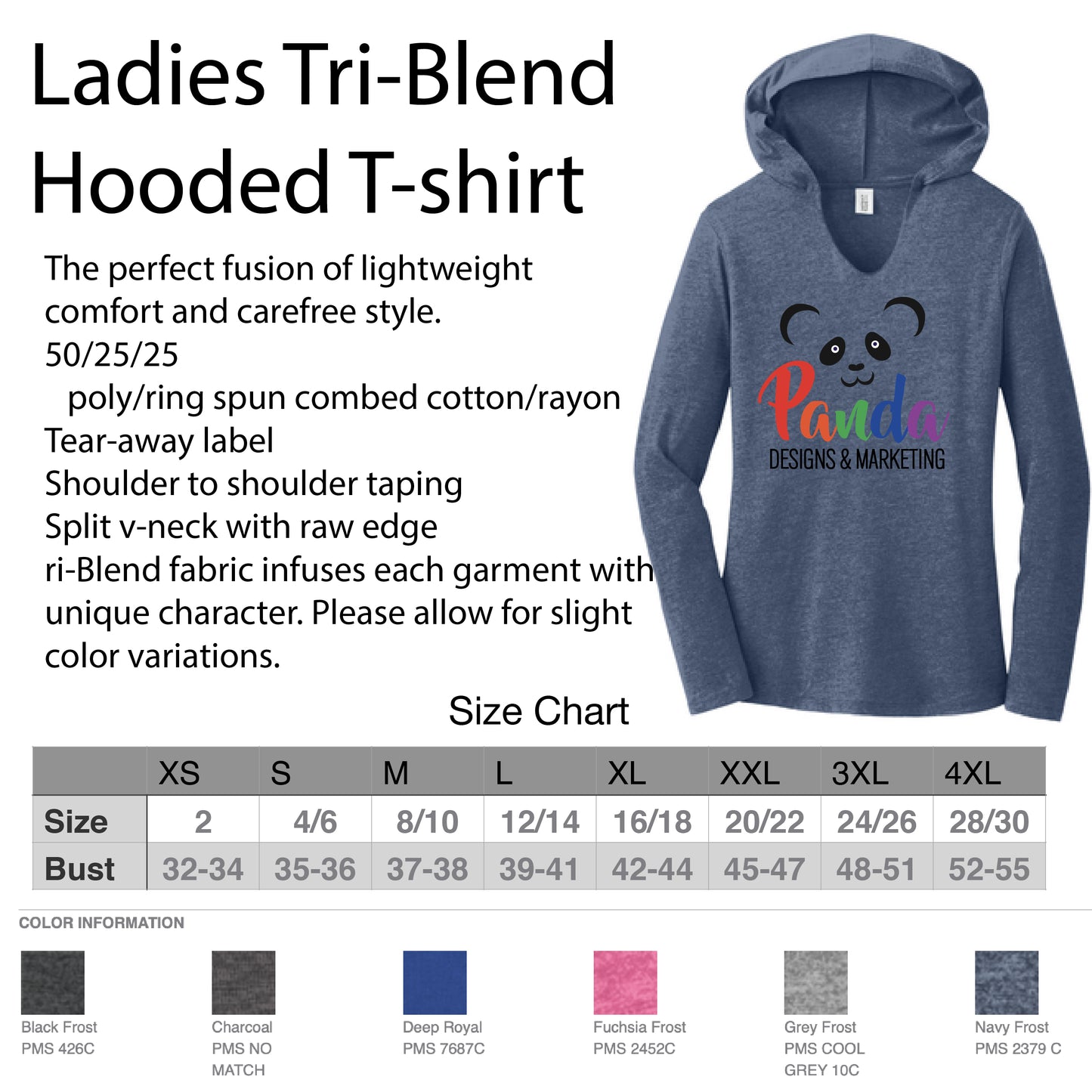I Choose Happy - Ladies Hooded T-shirt
