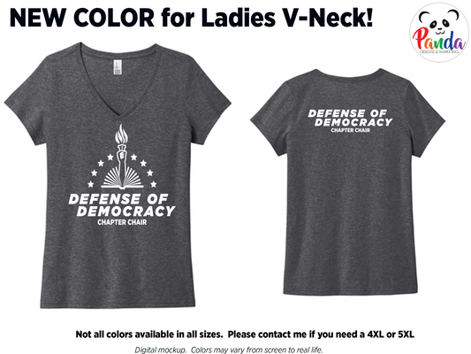 Chapter Chair T-shirt - Defense of Democracy.