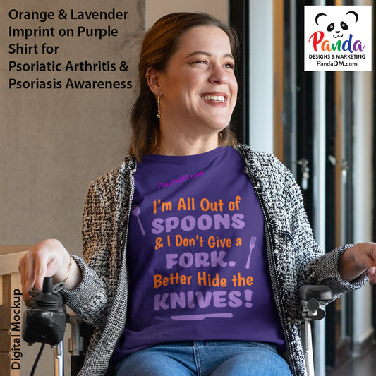 Out of Spoons Cotton T-shirt