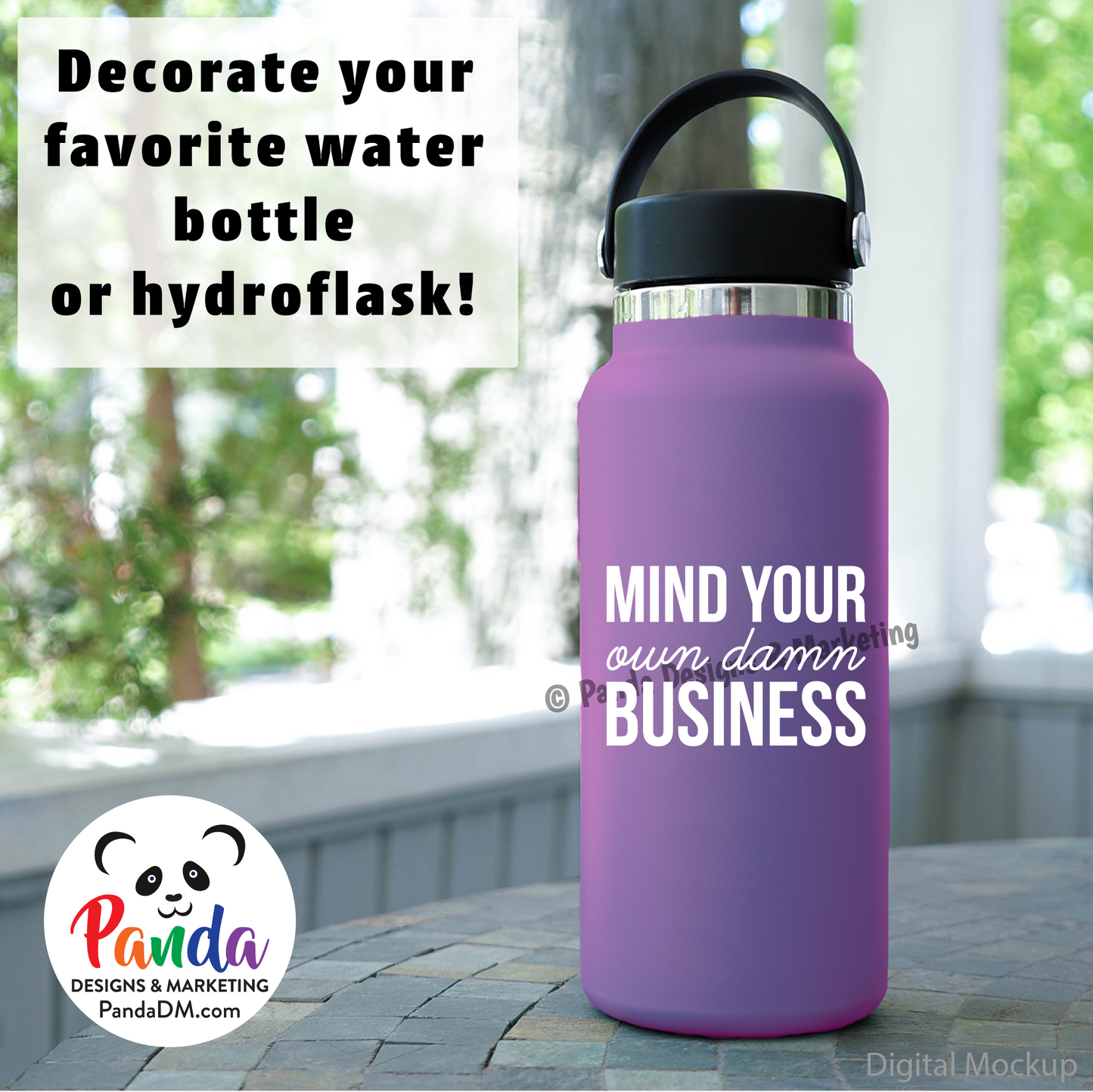 Mind Your Own Damn Business Vinyl Decal Sticker