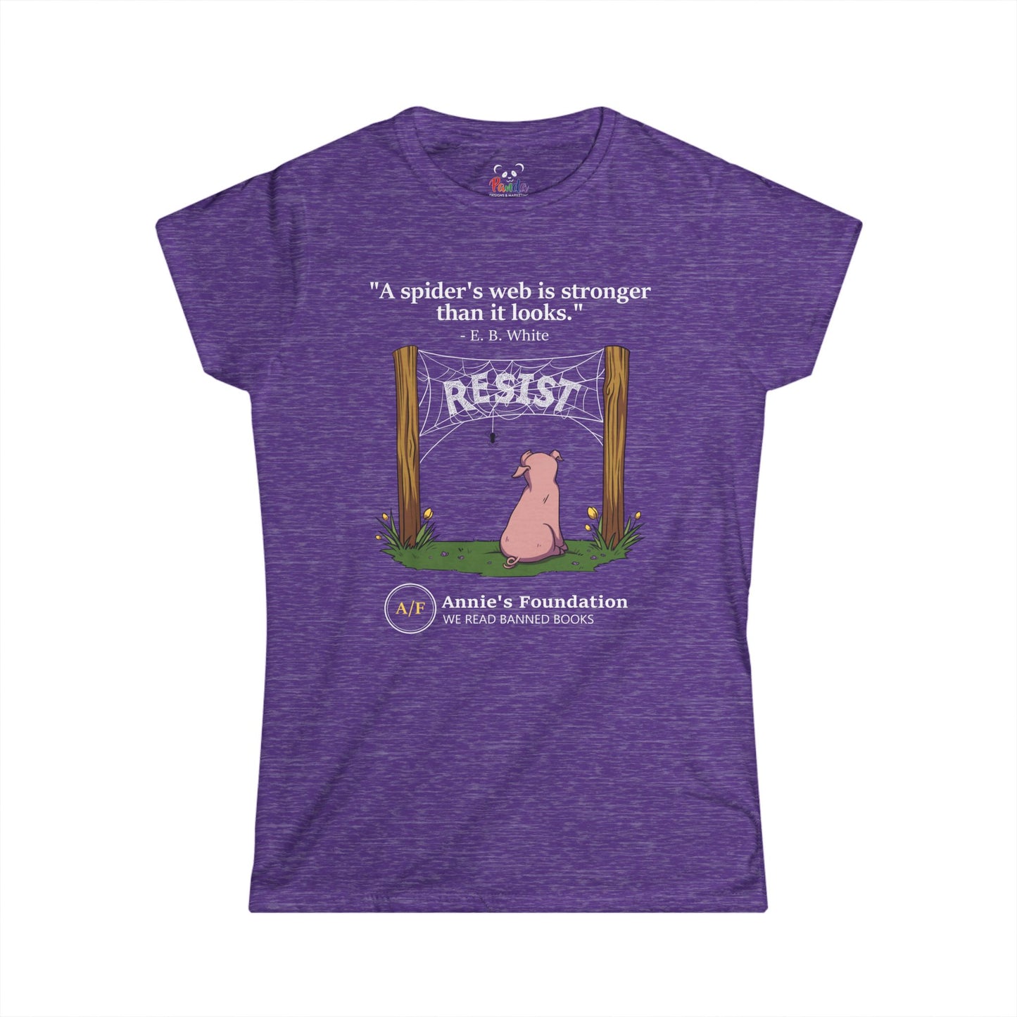 Women's Resist Spider’s Web Tee — Annie’s Foundation -  Softstyle Shirt