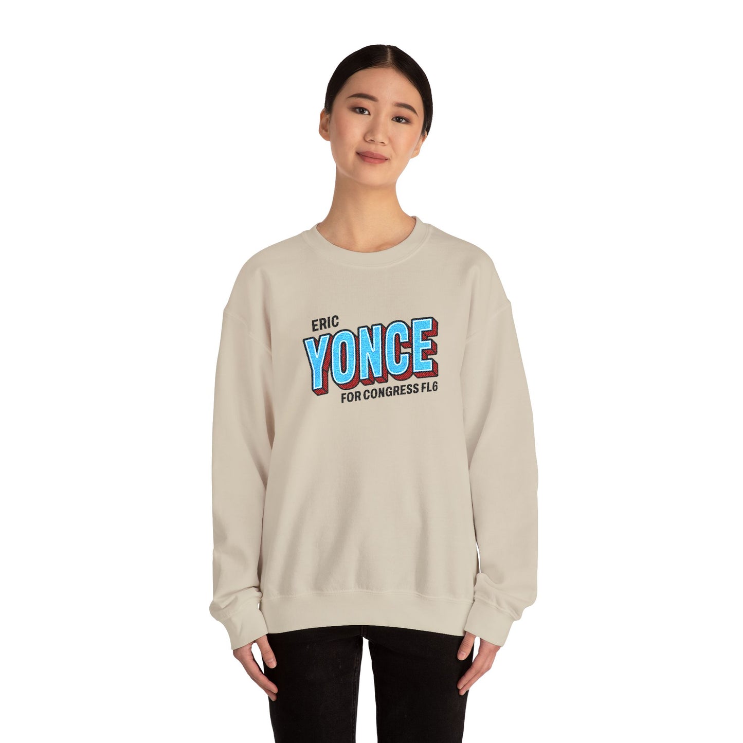 Embroidered Sweatshirt - Yonce for Congress