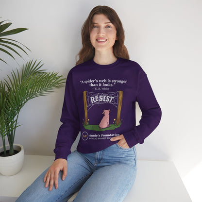Crewneck Sweatshirt — Resist Web - Annie's Foundation