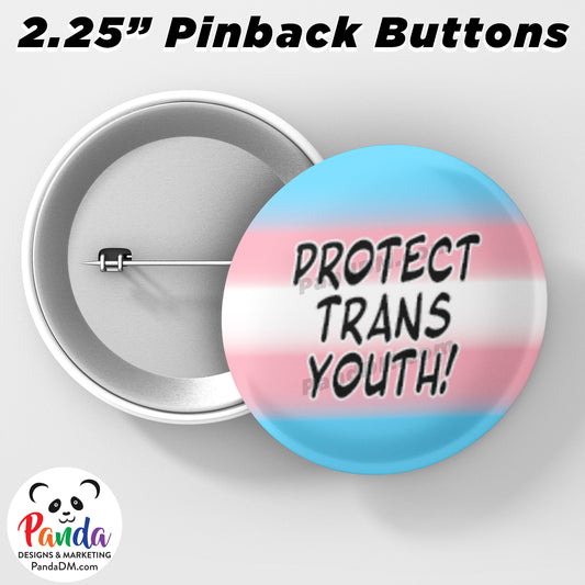 Protect Trans Youth Pin Button
