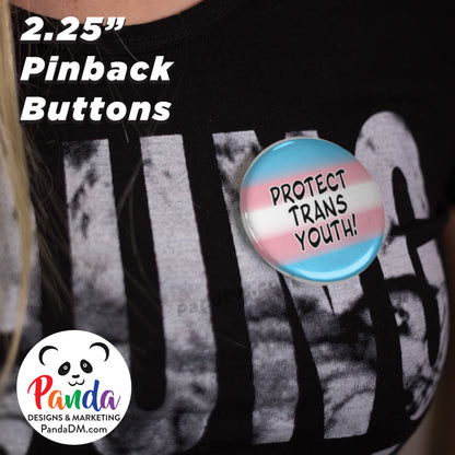 Protect Trans Youth Pin Button