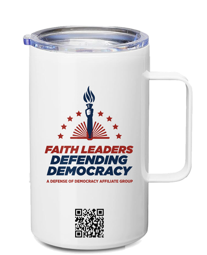 Insulated Travel Mug -  Defense of Democracy - Choose Your Logo!