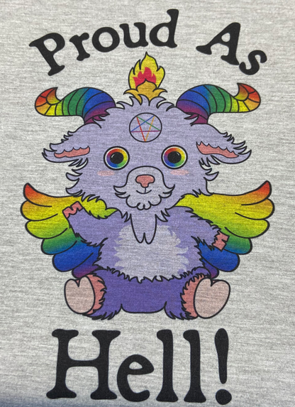 Baby Baphomet Proud as Hell T-shirt.