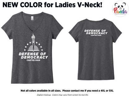 Chapter Chair T-shirt - Defense of Democracy.