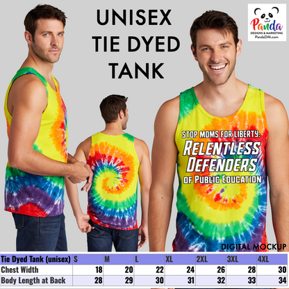Rainbow Swirl Relentless Defenders Tie Dyed T-shirts (SMFL)