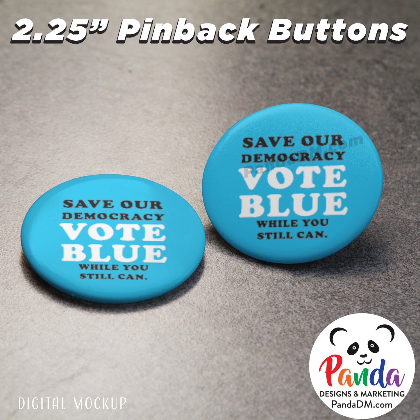 Save Our Democracy, Vote Blue while you still can Pinback Button