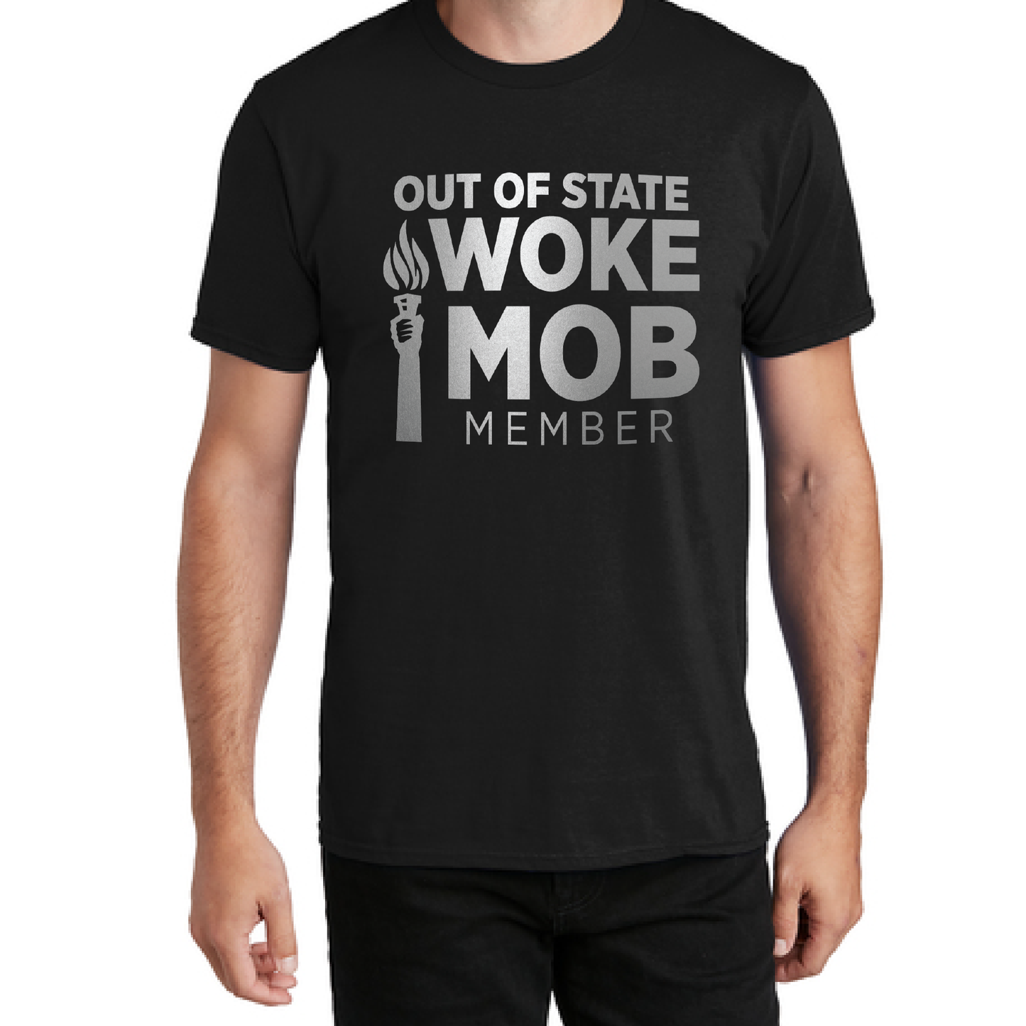 Out of State Woke Mob Member - Defense of Democracy "Insult" T-shirt