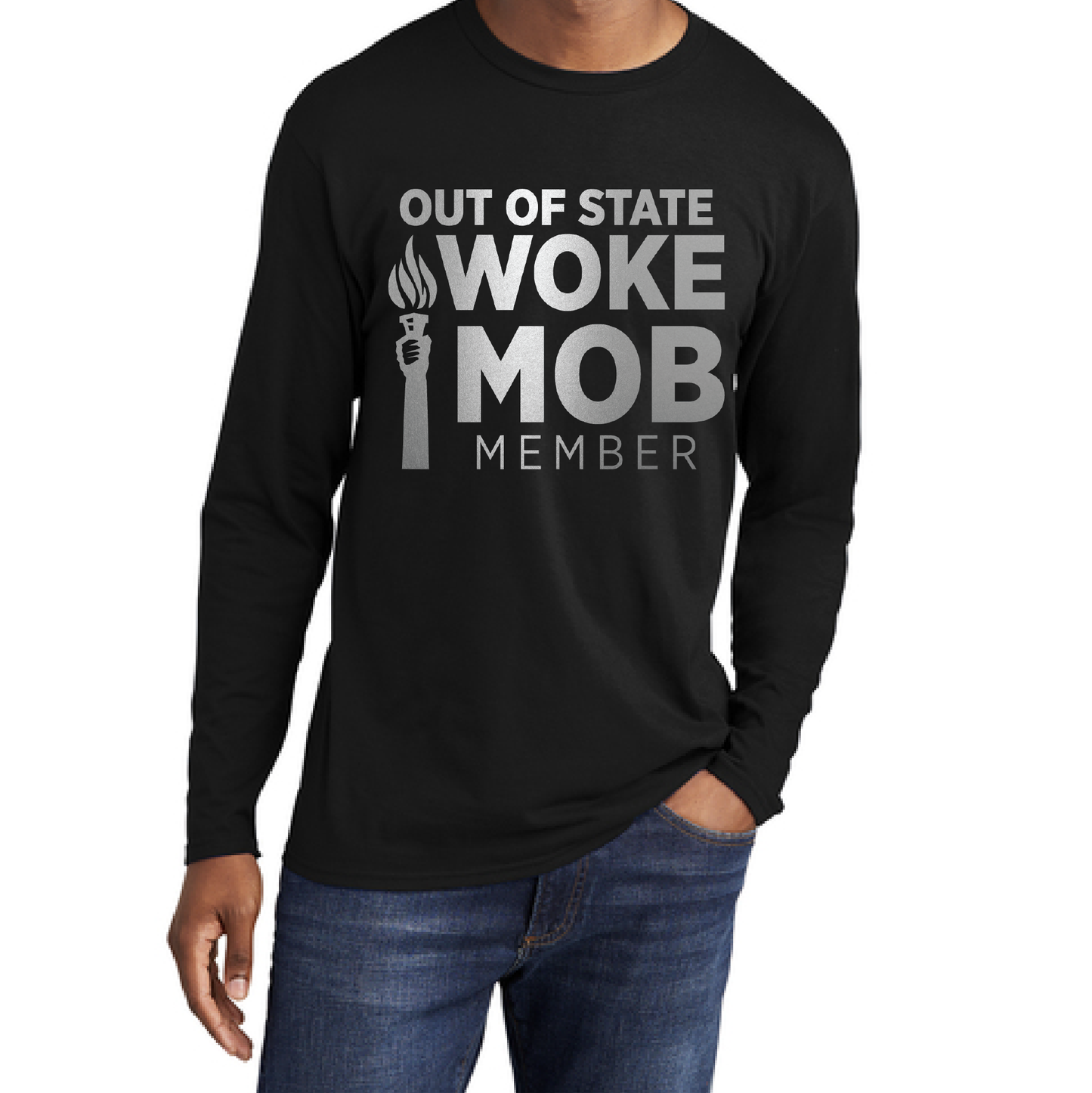 Out of State Woke Mob Member - Defense of Democracy "Insult" T-shirt