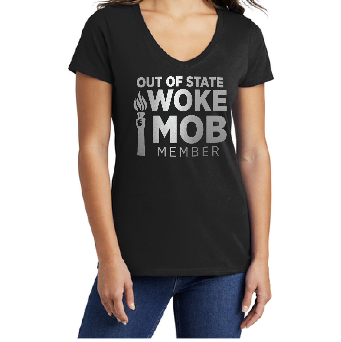 Out of State Woke Mob Member - Defense of Democracy "Insult" T-shirt