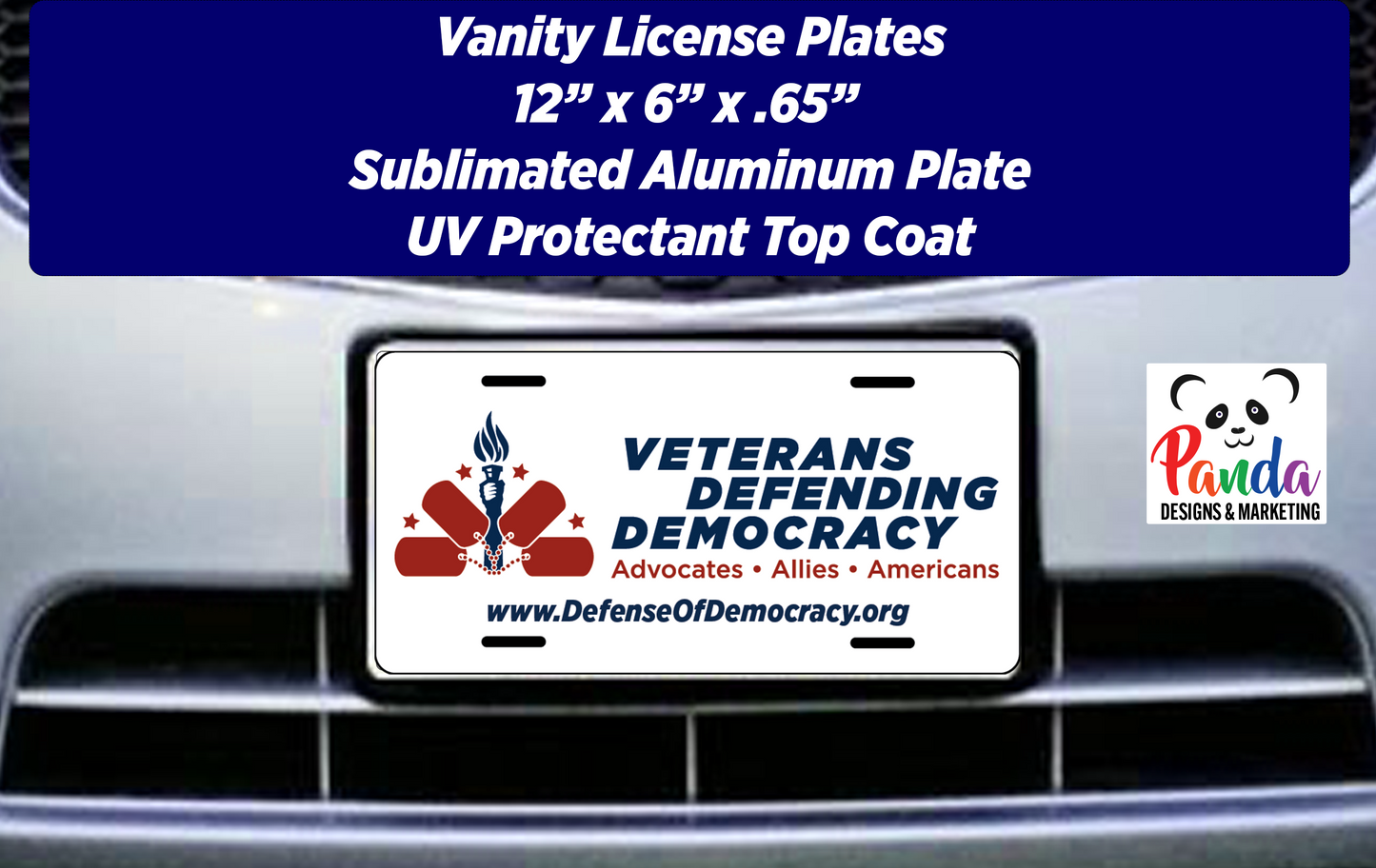 License Plates - Veterans Defending Democracy