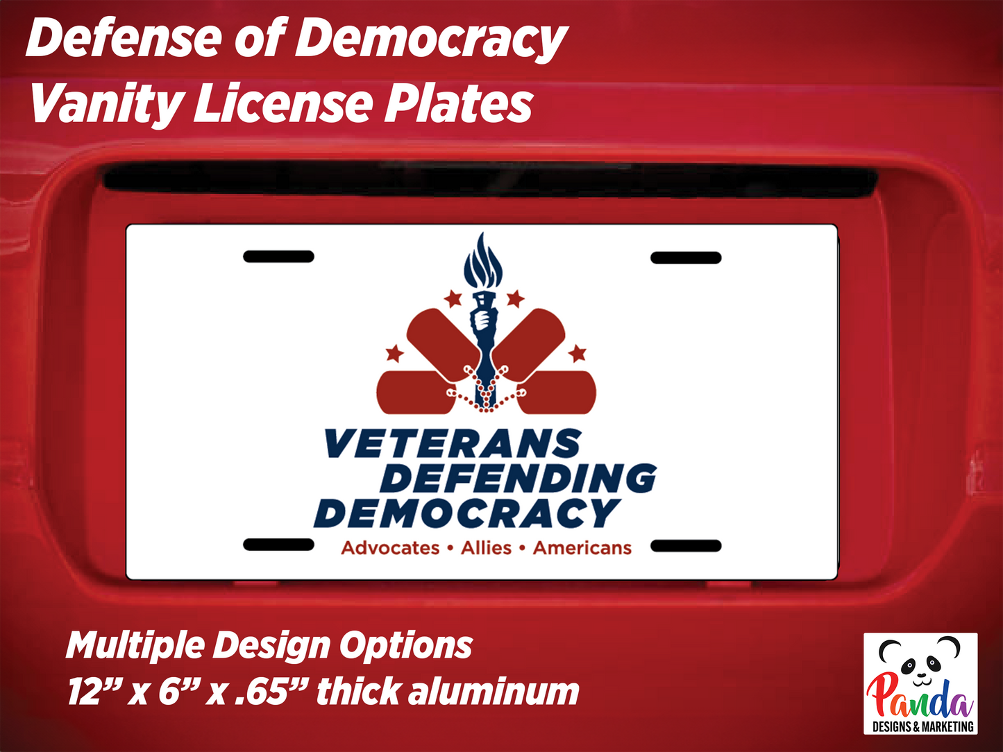 License Plates - Veterans Defending Democracy