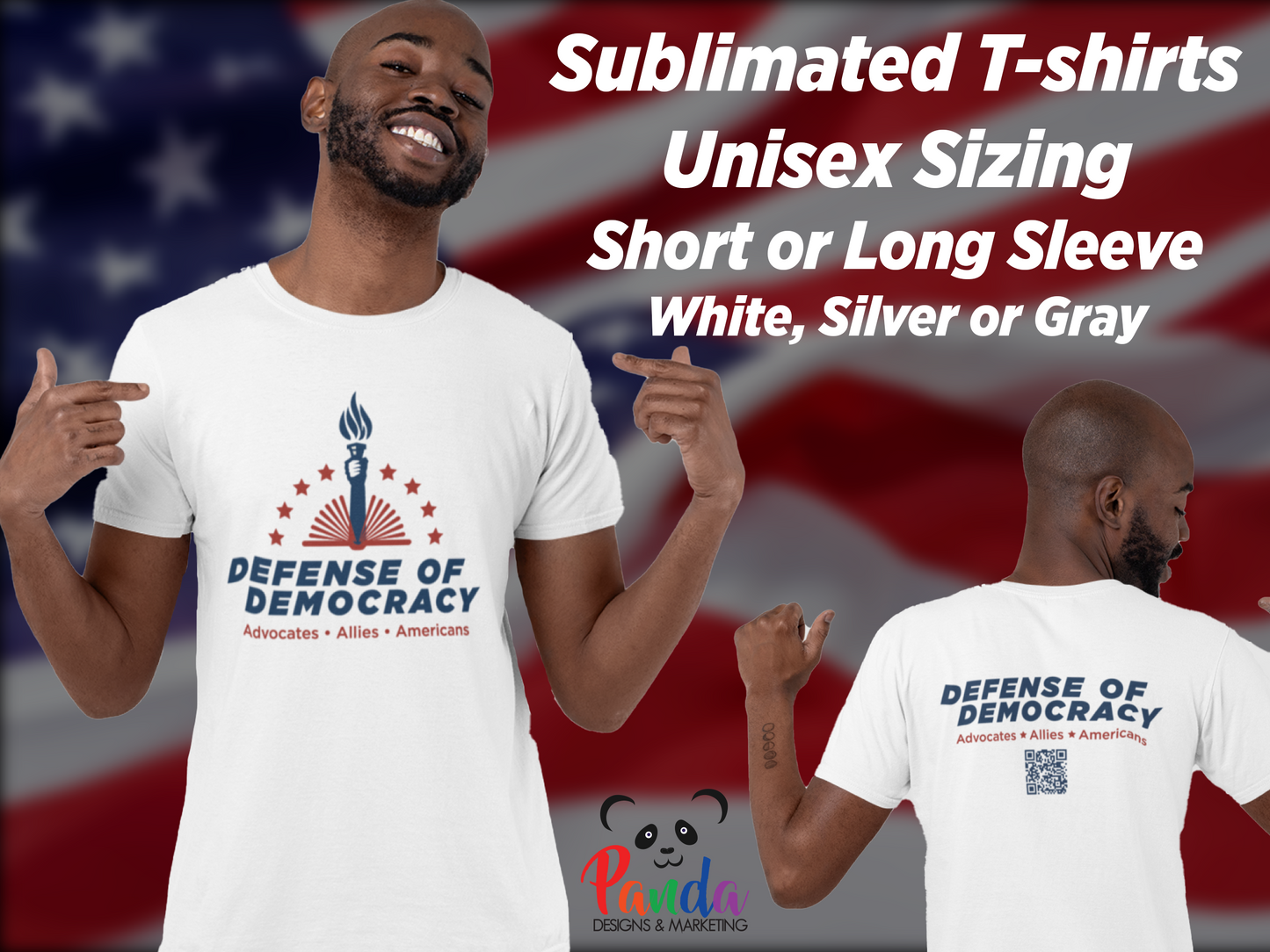 Sublimated T-shirts Defense of Democracy T-shirt - Short or Longsleeve