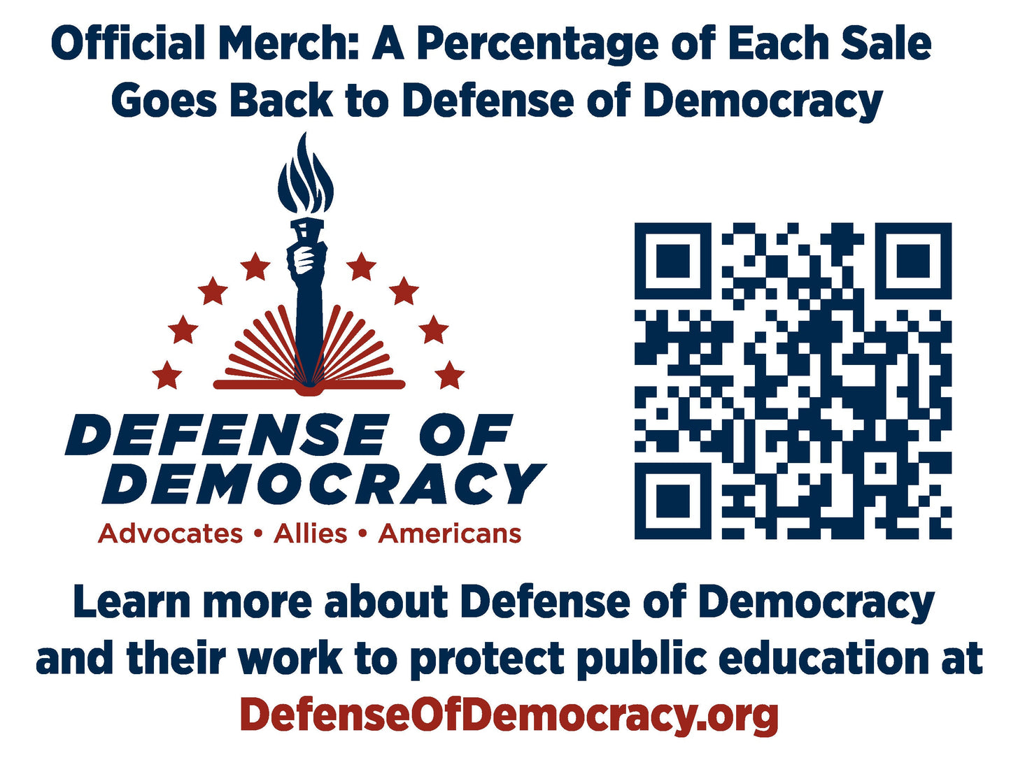 Drawstring Backpack Veterans Defending Democracy