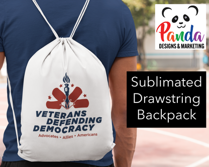 Drawstring Backpack Veterans Defending Democracy