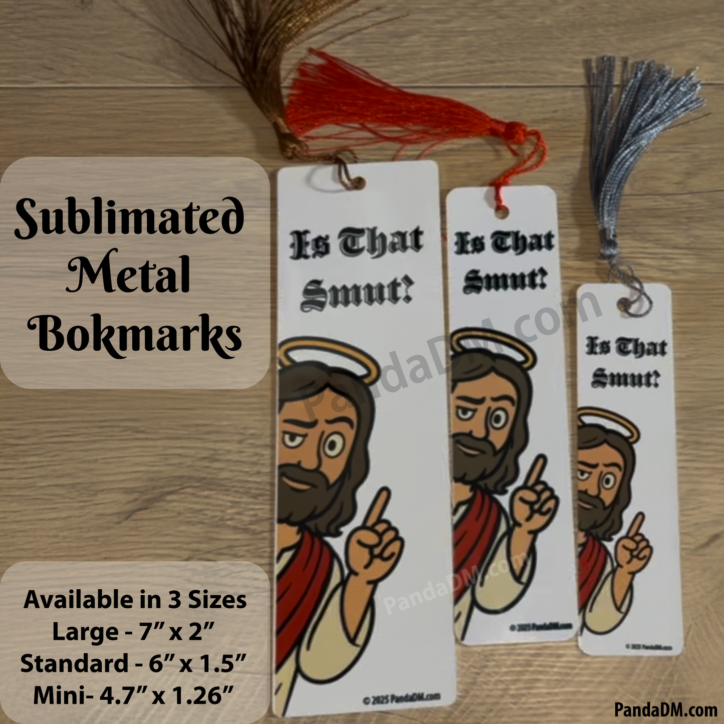 Is That Smut? Funny Jesus Metal Bookmark