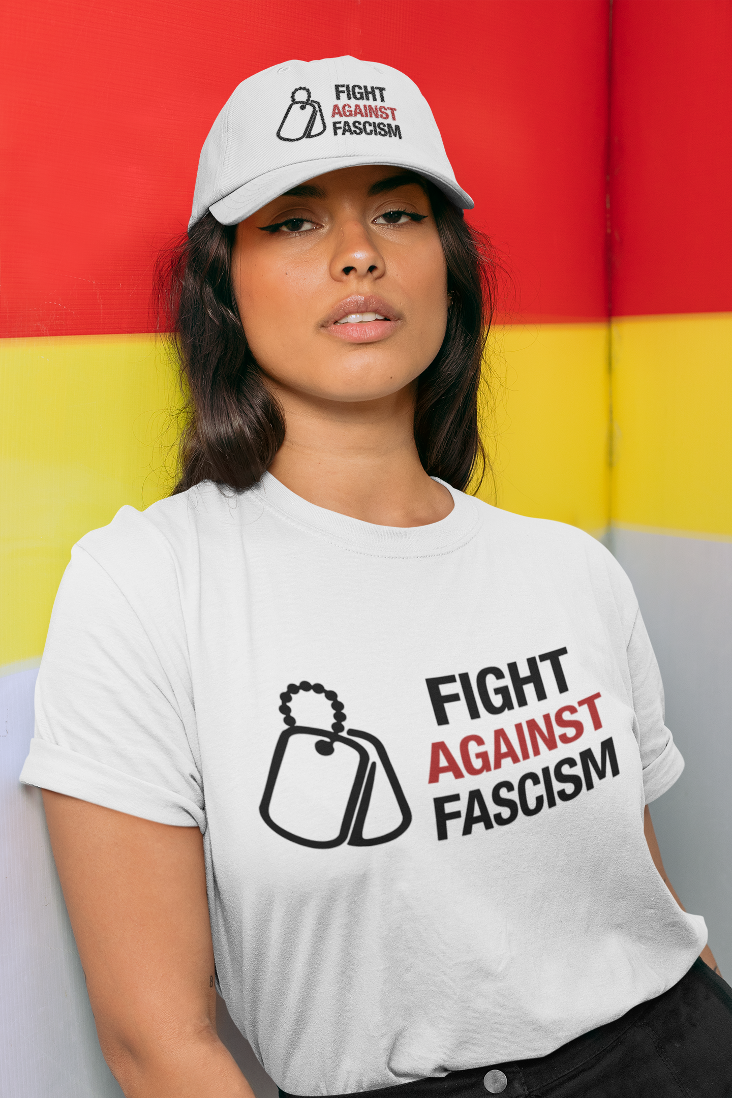 Fight Against Fascism Logo Hats