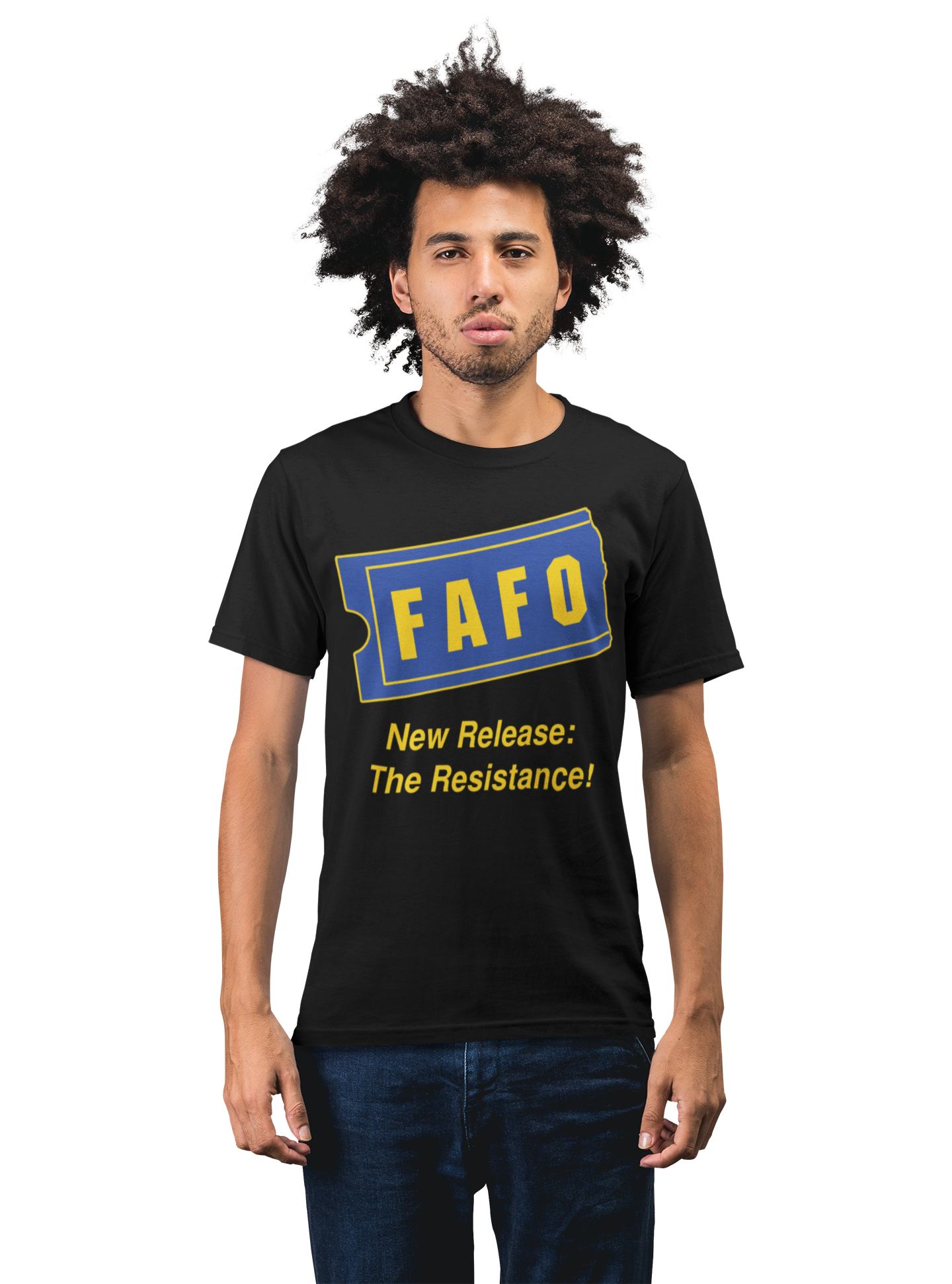 FAFO Blockbuster Parody Tee – New Release: The Resistance! (all styles)