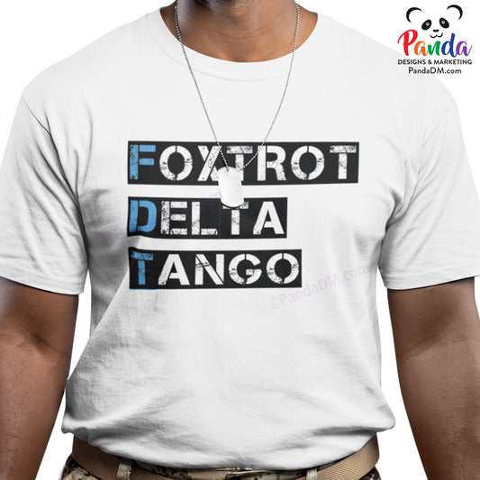 Foxtrot Delta Tango - FDT (F Donald Trump) Sublimated Shirts - Phonetic Alphabet Statement Shirt (Satire)