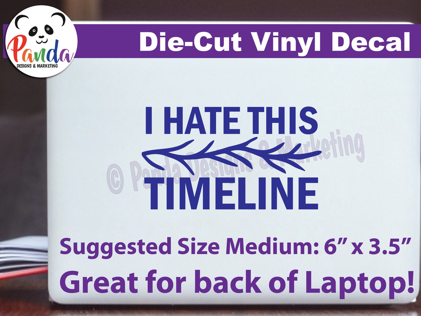 I hate this timeline vinyl die-cut decal