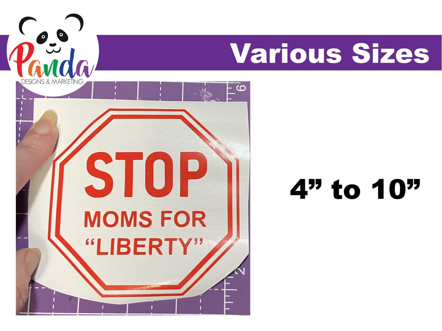 Vinyl Decal Sticker - STOP Moms for Liberty