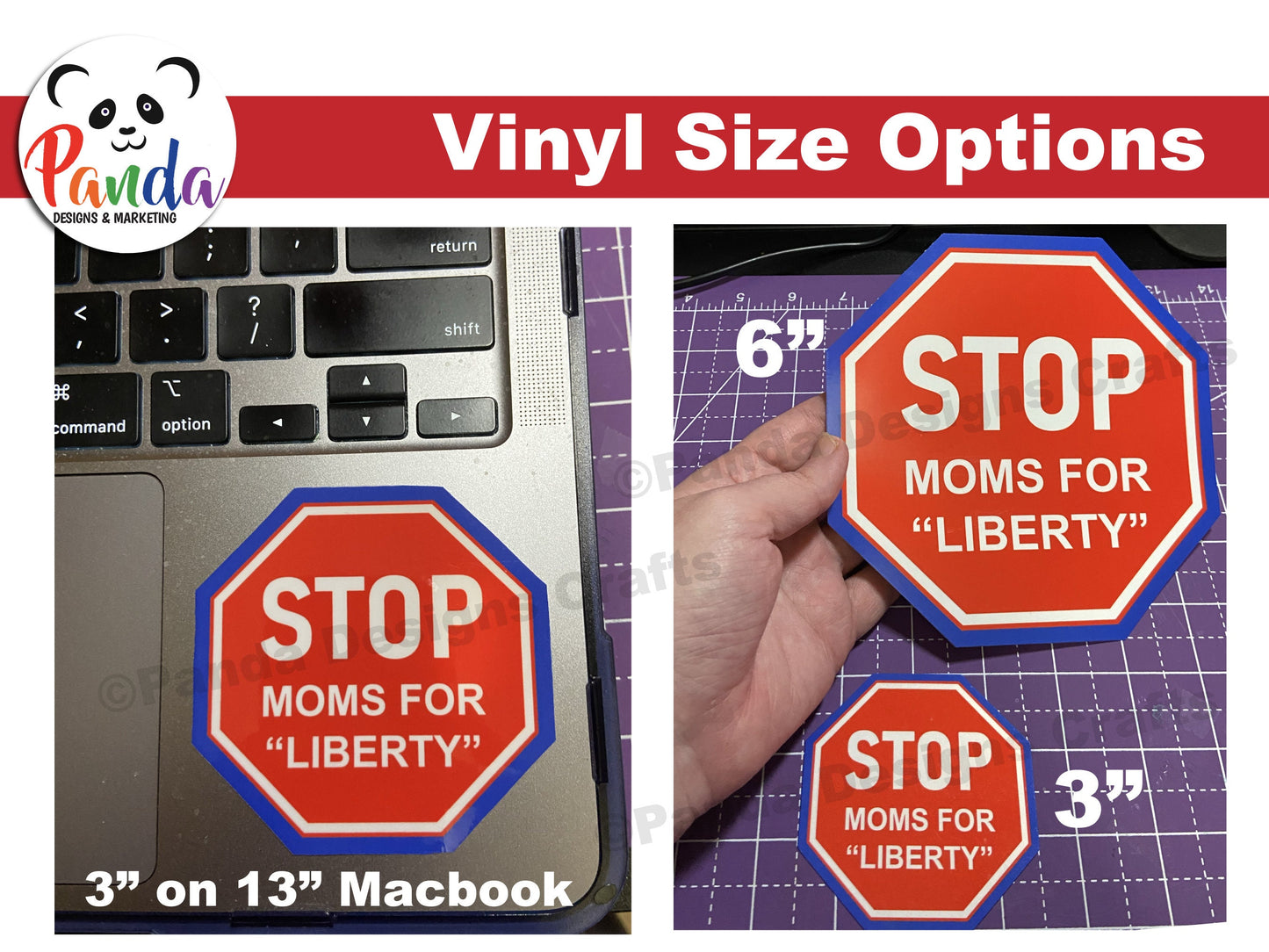 STOP Moms for Liberty Logo Stickers