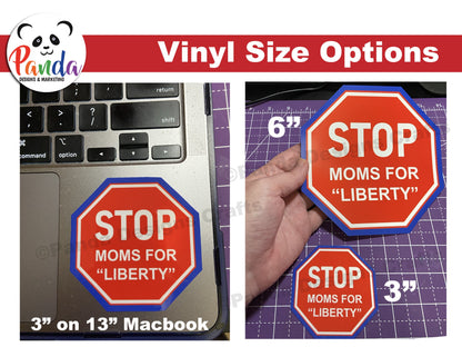 STOP Moms for Liberty Logo Stickers