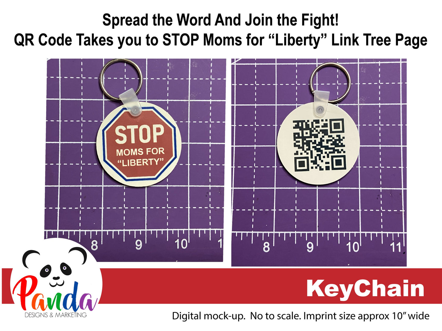 STOP Moms for "Liberty" Keychain