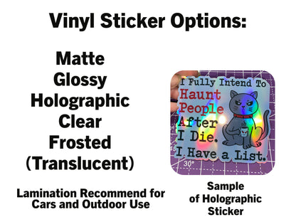 Baby Baphomet Proud as Hell Vinyl Sticker