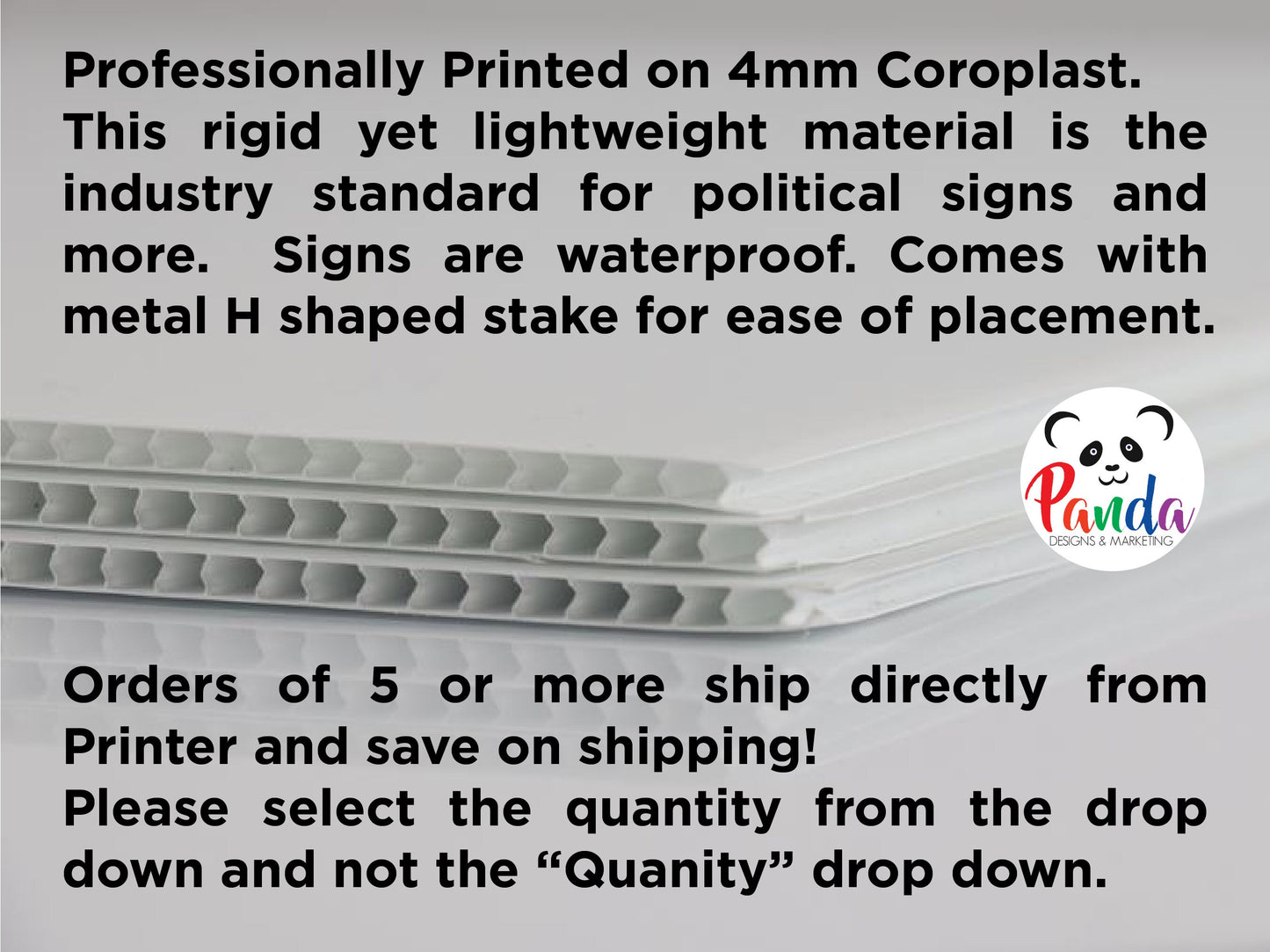 Yard Sign - Multiple Designs or Create Your Own! Defense of Democracy