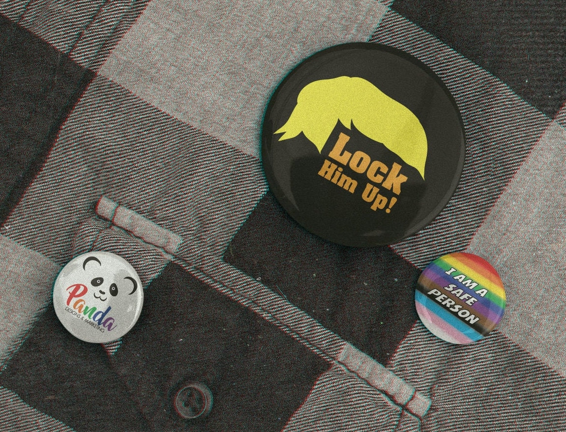 Trump Lock Him Up Button