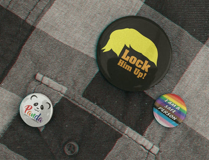 Trump Lock Him Up Button