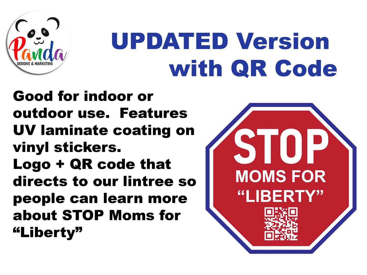 STOP Moms for Liberty Logo Stickers